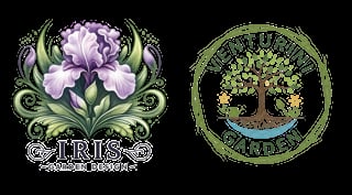 Two logos: Iris Garden Design e Venturini Garden
